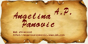 Angelina Panović vizit kartica